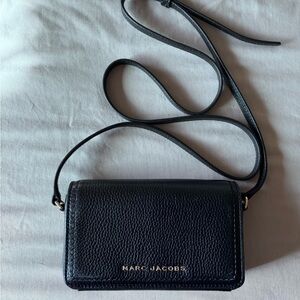 Marc Jacobs Black Pebbled Crossbody Bag